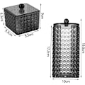 Miniatyrbillede 3 af 5: Stang 2 stk. Bomuldsdispenser Makeup Fjerner Opbevaring Bomuldspuder