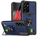 Pikkukuva 1 / 5: PC + TPU Iskunkestävä Suojakotelo Samsung Galaxy S21 Ultra 5G:lle Blue