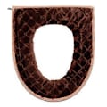 Miniatyrbild 1 av 2: 1 st Smidig Förtjockad Toalettsitsöverdrag Allmänt Toalettsitsöverdrag Brown