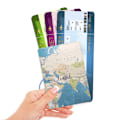 Miniatyrbilde 3 av 5: 3 stk. Reise Passholder #B - Flip Case med Elastisk Lukking -