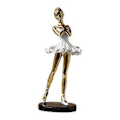 Miniatyrbild 3 av 5: Ballerina Statyer Figurer Resin Flicka Figur Display Dansare Skulptur Statyett för Entré Sovsal Inflyttningsfest Matbord (Stil A Gyllene)