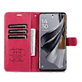 Pikkukuva 2 / 5: AZNS Honor Play 60 5G -kotelo naarmuuntumaton PU-nahkainen jalustallinen lompakkopuhelinkotelo Red