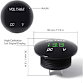 Miniatyrbilde 3 av 5: Mini rund digital LED batteritester 12 volt / 24 volt vanntett