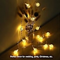 Miniatyrbillede 3 af 5: 2 meter 20 LED pærer Krystal Kugle Lampe Lysstreng Fe Lys Party Dekoration
