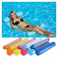 Miniatyrbild 3 av 4: Röd, 1-pack, uppblåsbar hängmatta, uppblåsbar boj pool säng och