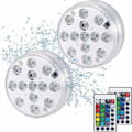Miniatyrbillede 1 af 4: Nedsænkelig LED-lys 2-pak 13 LED RGB Dekorative LED Nedsænkelige