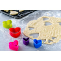 Miniatyrbillede 3 af 4: 5 stk., (hjerteformet) dobbeltsidet plast DIY bageværktøj runde S