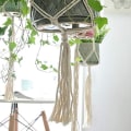 Miniatyrbild 3 av 5: Macrame hängande korg, Macrame växt hängare, Bomullsrep hängande