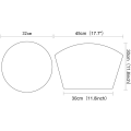Miniatyrbilde 2 av 5: Sett med 4 varmebestandige sklisikre PVC-brikker - Vaskbare