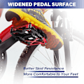 Miniatyrbillede 4 af 5: 1 par cykelpedaler MTB flade pedaler CNC aluminium krop platform dia