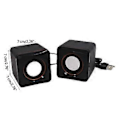 Miniatyrbild 3 av 5: 101Z USB Dator Liten Högtalare Skrivbordsdatorer Laptops Telefon Högtalare Mini Kontor Subwoofer Högtalarutgång RMS 3W2