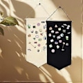 Miniatyrbild 5 av 5: Praktisk Badge Samling Display Tyg Robust Badge Förvaring Tyg Hållare Perfekt för Utställningar och Butiksdisplayer Svart L Black L