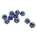 Pikkukuva 2 / 5: Pöytäpeli 10kpl / setti Nopat D12 D&D Gem 18mm (Sininen+Harmaa) Blue+Grey