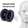 Miniatyrbild 2 av 5: Anpassade öronkuddar för Crusher3.0 hörlurar, Memory Foam öronkuddar för ljudisolering och bekväm lyssning Black and purple pri