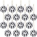 Pikkukuva 1 / 5: 16 kpl Buffalo Plaid -kangaspallot - 1,96 tuuman pienet joulukoristeet