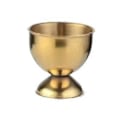 Miniatyrbilde 1 av 5: Elegante eggkopper i rustfritt stål for visning på spisebordet, for hardkokte egg, for matlagingsentusiaster, kokte egg, gull Gold