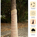 Miniatyrbillede 4 af 5: 4 ruller 30CM*3M Naturlig Jute Burlap Træindpakning, Vintertræbeskyttelse
