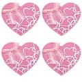 Miniatyrbillede 1 af 3: 4 stk. Valentinsdag Hjerteformede Chokoladeæsker Kreative Gaveæsker Pink