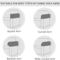Miniatyrbild 3 av 5: (Vinröd) Armstödsöverdrag, Set om 4 Stretch Armchair Couch