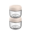 Miniatyrbild 1 av 7: 2-pack 300 ml glasburkar för overnight oats med glaslock, lämpliga för overnight oat-sallad, frukt-yoghurtpudding, med tät skruvlock