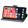 Miniatyrbillede 4 af 5: Butterfly Love Flower Læder Etui Til iPhone 13 mini Black
