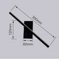 Miniatyrbild 2 av 5: Dimbar LED-vägglampa för inomhusbruk, 330° rotation, 6W, varmvit, 30 cm