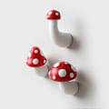 Pikkukuva 5 / 5: 3D Sieni Jääkaappimagneetit Magneettiset Valokuva Viesti Muistilaput Lasten Lelu Koti Keittiö Koriste Matkamuisto round head mushroom