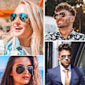 Pikkukuva 2 / 5: Musta kehys - Fly Polarized aurinkolasit miehille ja naisille Premium