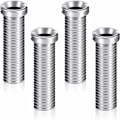 Pikkukuva 1 / 5: 4 kori-astia ruuvia 45mm ruostumaton teräs viemäriruuvit, pesualtaan pultti