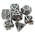 Miniatyrbillede 2 af 5: 7 stk./pakke Polyhedral Zinklegering til Drageskæl DnD RPG Brætspil Terninger (09) 9