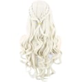 Miniatyrbilde 1 av 3: 1PC Cosplay Parykk Kvinner, Daenerys Parykker Lang Krøllete Blond Khaleesi W