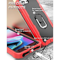 Miniatyrbild 4 av 5: PC + Gummiskal för iPhone 8 Plus / 7 Plus Red   Black