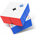 Miniatyrbilde 1 av 5: GAN 251 M Leap, 2x2 Magnetisk Speed ??Cubes Stickerless 251 Mini C