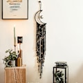 Pikkukuva 1 / 5: Bohemian Chic Macrame Seinävaate Riippumatto Mandala Kuu Uni Ca
