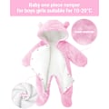 Miniatyrbild 2 av 6: Babyhuvtröja i ull, snöjacka, tecknad jumpsuit, höst- och vinterkläder, rosa 3-6 månader