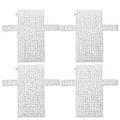 Miniatyrbilde 2 av 2: 4 stk. DIY Mesh Ark Plast Håndlaget Veske Vevde Ark Plastnett Ark