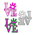 Miniatyrbillede 4 af 5: Metal Die Cuts Kærlighed Skærestencils DIY Skæreskabelon til Scrapbooking Album Papirkort Prægning Håndværk