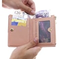 Miniatyrbillede 2 af 5: Pink Dame Kreditkort Pung Pengepung PU Læder Bifold Punge