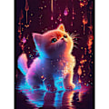 Miniatyrbild 1 av 5: Vuxen diamantmålning, katt diamantmålning, full 5D fancy diamo
