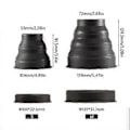 Miniatyrbild 3 av 5: Vikbart silikonlinsskydd för 53-72mm/72-112mm kameralins eliminerar reflektion för perfekt bild, linsskydd M