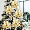 Miniatyrbillede 4 af 5: 15 Kunstige Julepynt Blomster, Dekorative Juleblomster