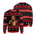 Juletrøje Pullover til mænd, 3D digital print Crew Neck sweater top, efterår/vinter beklædning - EL3297 - Størrelse M M