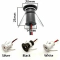 Miniatyrbillede 2 af 3: 9 stk. Sort sæt med 9 stk. Mini 12V 1W LED loftspotlights