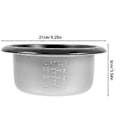 Miniatyrbild 4 av 4: Riskokare Innerkastrull Ersättningskastrull Inre Kokkastrull Riskokare Innerkastrull Non-stick Innerkastrull