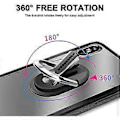 Miniatyrbilde 5 av 5: Telefonringholder Multifunksjonell Mobiltelefonbrakett Holder Stativ 360 Graders Rotasjon for Bil Hjem Svart