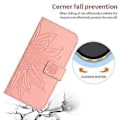Miniatyrbillede 5 af 5: Til Oppo A58 4G Wallet Telefon Cover Solsikke Prægning Stativ Læder Etui med Håndrem Style D