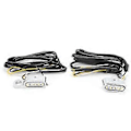 Miniatyrbilde 1 av 5: 2 stk. DC12V Blinklys Motorsykkel LED Indikatorlampe Passer for XL 48 72 1200 883 2004-2020 Krombelagt Sølv