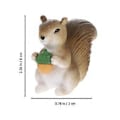 Pikkukuva 2 / 4: 4 kpl Miniatyyri Orava Figuriinit Eläinmallit Maisema Puutarhakoriste