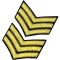 Miniatyrbild 4 av 5: US Army broderad lapp - Sergeant Rank - kommer att sys på