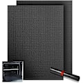 Miniatyrbild 1 av 7: 2 stycken universal ugnfoder 40x60cm, nonstick tjockt ugnfoder, lämpligt för ugnens botten, hemmakökstillbehör, svart